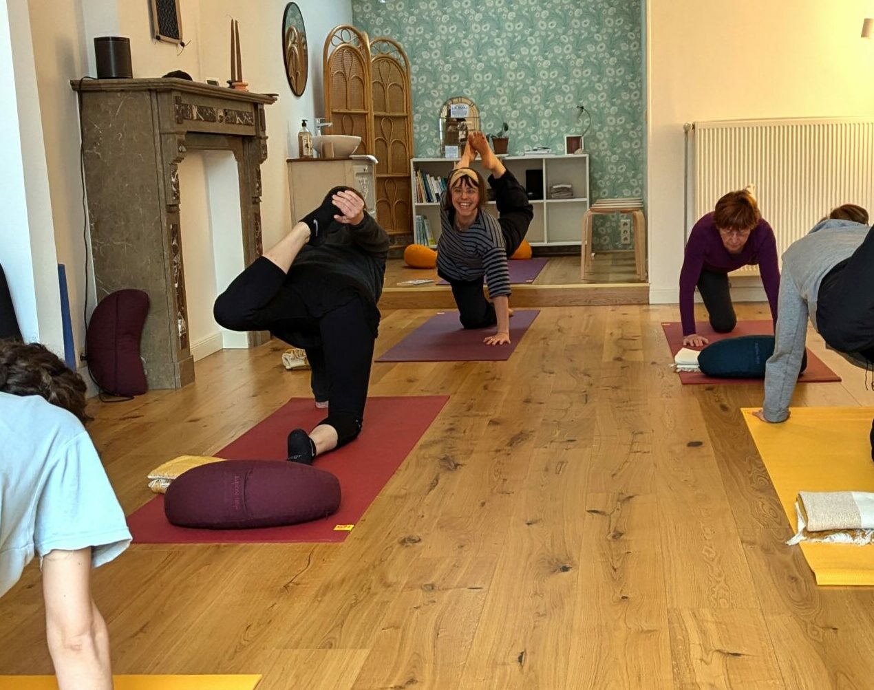 Séance de Yoga et travail de la posture de l'arc